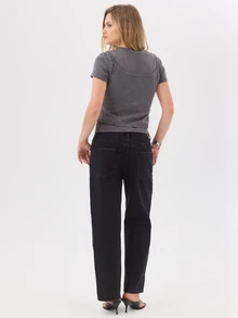 KÆRIA Hus Short Sleeve T-Shirt  Singlet Set - Soft Brushed Jersey - Charcoal Gray Marle - Two-Pieces Set, Layering, Everyday, Travel, Summer, Casual - Grey - View 2