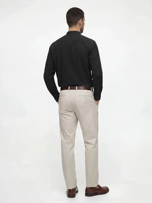 TekDrob Water Proof Regular Shirt With Mandarin Collar And UV Protection - Black - View 7