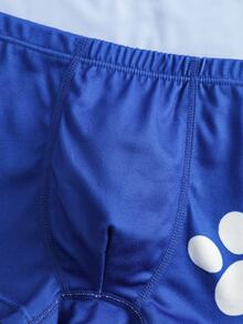 SHEIN | PAW Patrol Young Boy Cartoon Print Tank Top And Boxer Briefs Set - Blue and White - View 7
