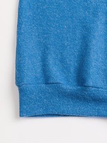Zayélia Women's Hooded Long Sleeve Regular Fit Jacket With Large Buttons - Blue - View 6
