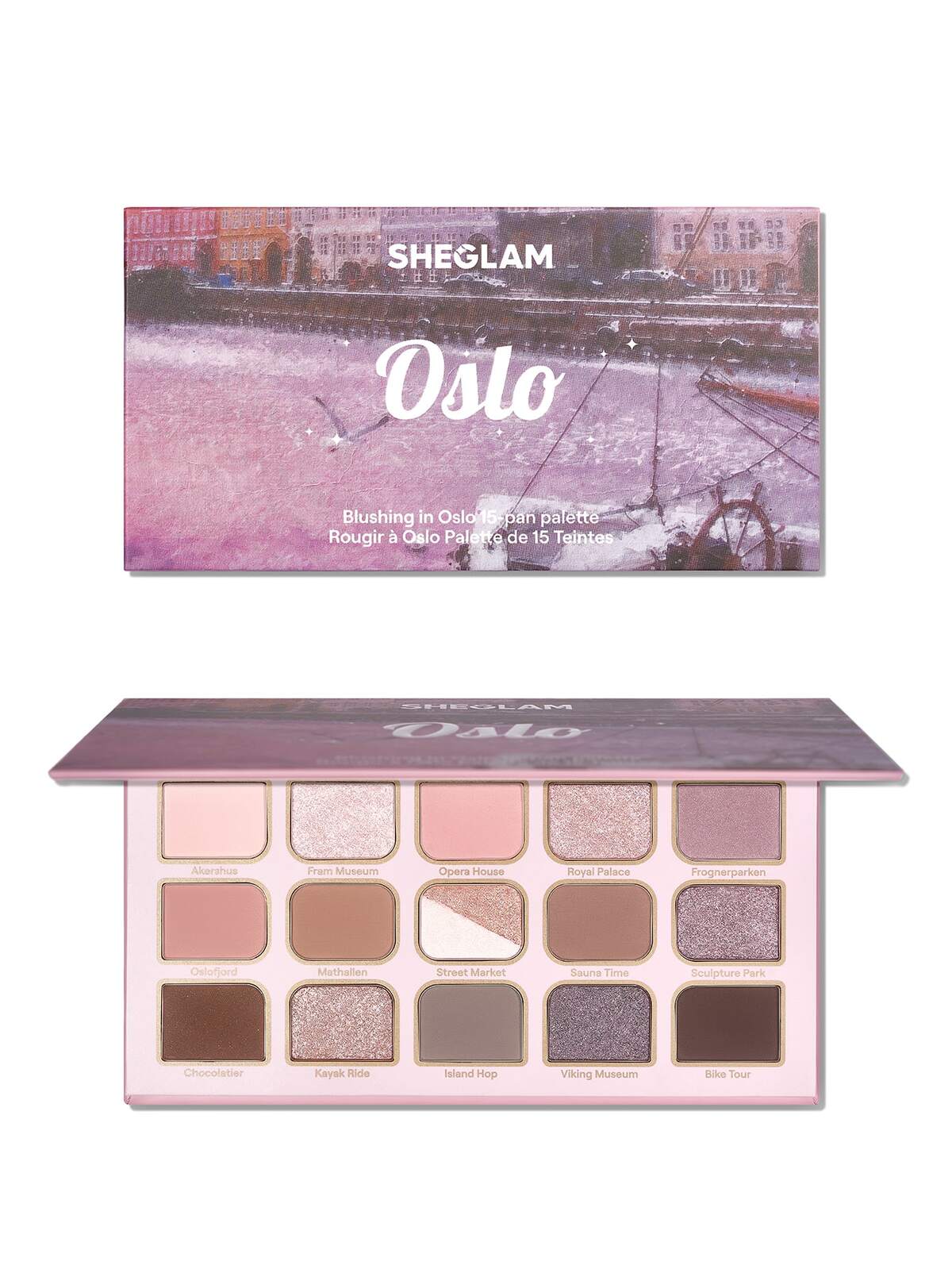 Blushing In Oslo 15-Pan Palette