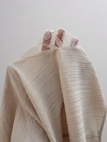 EMERY ROSE 大尺碼白色百褶V領短袖上衣 度假休閒浪漫優雅 春夏2026 早午餐 正式派對 生日 - 杏色 - 查看 8