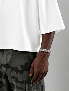 STYNVO Men's Summer Casual Character Print T-Shirt - White - View 6