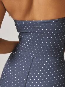 Aralina Plaid Gingham Cropped Cami Top & High-Waisted Shorts Workout Set Gym Summer Casual World Cup Fan Outfit - Blue and White - View 5