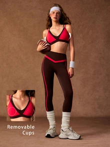 VARSIVA Women's 2 Pieces Bra And Leggings Sports Set - Multicolor - View 2