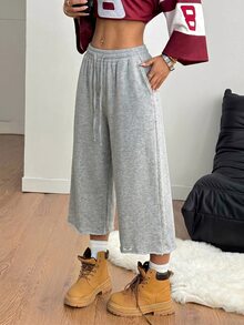 Coolane 女士春夏街头风复古水洗做旧舒适牛仔效果黑色短裤 - 淺灰色 - 查看 6
