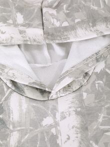 SHEIN Coolqubz 1件青少年男孩極簡高街小印花圖案套頭針織運動衫，舒適面料，獨特版型，秋冬新款 - 灰色 - 查看 4