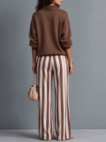 LUMIGAL Fall Clothes FOR WomenWomen Two Pieces Outfits - Multicolor - View 2