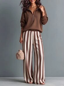 LUMIGAL Fall Clothes FOR WomenWomen Two Pieces Outfits - Multicolor - View 6