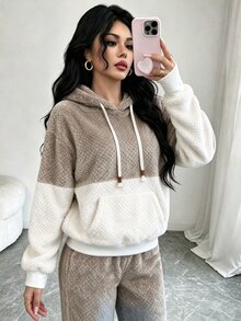Breezaya Sporty Sweatshirt And Pants 2 Pieces Set, Comfortable Versatile Casual Outfit - Multicolor - View 8