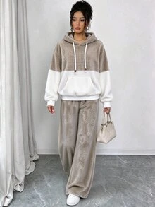 Breezaya Sporty Sweatshirt And Pants 2 Pieces Set, Comfortable Versatile Casual Outfit - Multicolor - View 9
