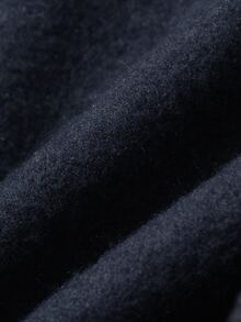 Livesso Áo hoodie nỉ tay dài có mũ, lót giữ nhiệt, cài cúc và kéo khóa, size lớn cho mùa thu/đông - Màu xanh hải quân - Xem 9