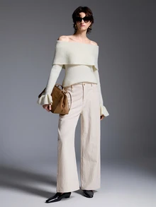 Silhoulove Women's Fashion Casual Commute Holiday Everyday Versatile Long Pants White Fall - White - View 6