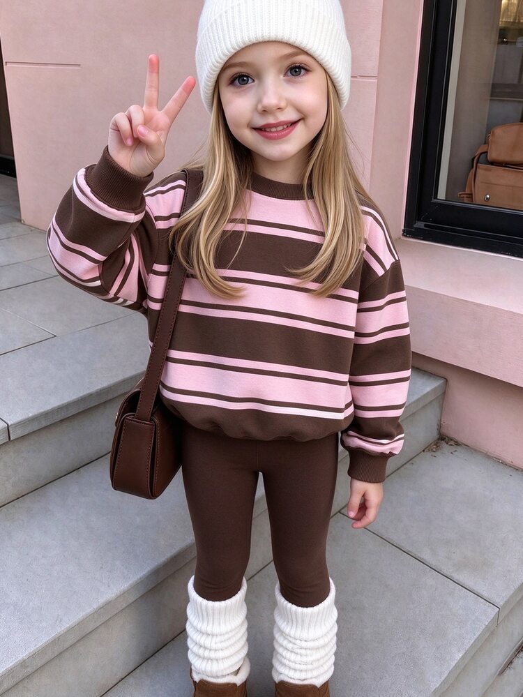 Young Girls Hoodie & Sweatshirt Co-Ords - Multicolor - View 5