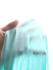 SHEIN Tween Girl Fresh Mint Green Pleated Hem Design Long Sleeve Sweatshirt - Green - View 5