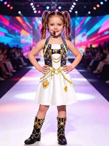 Tween Girl Casual Cute Kids Y2k Vacation Korean Style K Girls Dress Festival Performance Halloween Birthday Party White Summer - Multicolor - View 3