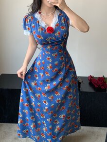 Modelyn Vestido largo sexy y romántico para mujer, adecuado para vacaciones - Azul - Ver 6
