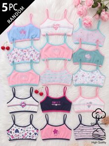 Randomly Ships 5 Of 20 Girls' Underwear, Aqua Blue White Purple Pink, Comfortable To Wear Winter Cute Baby - Multicolor - View 1