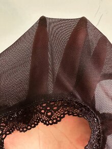 Aloruh 女款優雅圓領鏤空亮片刺繡酒紅色派對約會夜店背心上衣 - 彩色 - 查看 9
