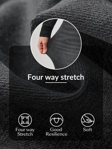 Flexra Women's High Waist Pocket Wide Leg Loose Casual Denim Jeans - Black - View 5
