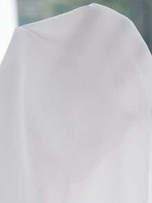 PAVTROS Men's White Loose Fit Drop Shoulder Split Design Square Patch Pocket Utility Casual Streetwear Collar Short Sleeve Shirt - White - View 6