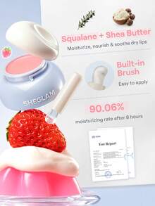 SHEGLAM Jelly Refresh قناع شفاه للجيب-138 Strawberry Cake علامة تجارية جمال مستحضرات تجميل مكياج للنساء والفتيات Y2K خريف شتاء رسم الوجه ريف - 138-Strawberry Cake - مشاهدة 3