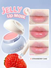 SHEGLAM Jelly Refresh قناع شفاه للجيب-138 Strawberry Cake علامة تجارية جمال مستحضرات تجميل مكياج للنساء والفتيات Y2K خريف شتاء رسم الوجه ريف - 138-Strawberry Cake - مشاهدة 9