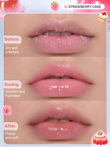 SHEGLAM Jelly Refresh قناع شفاه للجيب-138 Strawberry Cake علامة تجارية جمال مستحضرات تجميل مكياج للنساء والفتيات Y2K خريف شتاء رسم الوجه ريف - 138-Strawberry Cake - مشاهدة 2