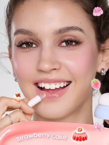 SHEGLAM Jelly Refresh قناع شفاه للجيب-138 Strawberry Cake علامة تجارية جمال مستحضرات تجميل مكياج للنساء والفتيات Y2K خريف شتاء رسم الوجه ريف - 138-Strawberry Cake - مشاهدة 5