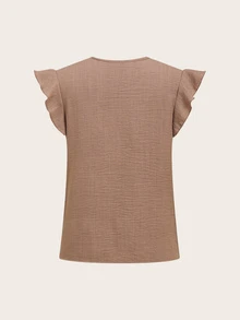 SHEIN LUNE Women's Textured Casual Shirt, Versatile ,Fall Winter 2026 Women's Blouses - Multicolor - View 6