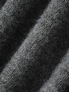 FRIFUL Women's Colorblock Casual Matching Versatile Daily Wear Sweater Everyday Family Gray Fall - Grey - View 8