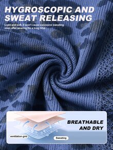 Gameset SHEIN Sport Quần legging thể thao yoga fitness không đường may, co giãn cao, lưới ôm sát - Màu xanh bụi bặm - Xem 3