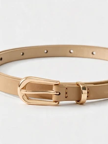 Lumivelle 4pcs Women's Light Golden Tone Waist Belt With Pin Buckle Summer, School Fall, Autumn, Halloween - Grace - View 5