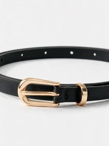 Lumivelle 4pcs Women's Light Golden Tone Waist Belt With Pin Buckle Summer, School Fall, Autumn, Halloween - Grace - View 6