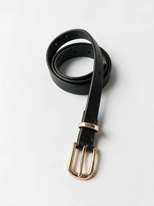 Lumivelle 4pcs Women's Light Golden Tone Waist Belt With Pin Buckle Summer, School Fall, Autumn, Halloween - Grace - View 7