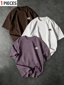 Gym Rark Men's Crew Neck Casual Versatile Daily Wear Sports T-Shirt, Gym - Purple - View 1