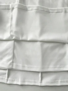 SHEIN 女款極簡白色V領洋裝，適合春夏秋季，職場穿搭首選，全內裡不透膚 - 白色 - 查看 8