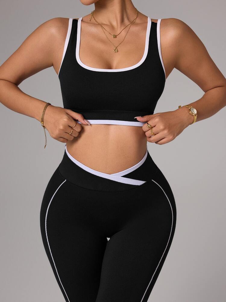 Slayform Slayform Seamless High Elasticity Women's Sports Set - Black - View 9