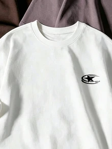 GymRaken Men's Star Print Casual Daily Travel Sports T-Shirt, Gym - White - View 4
