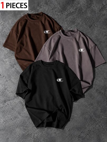 Sport MetroGents Men's Casual Sports Round Neck Short Sleeve T-Shirt, Gym