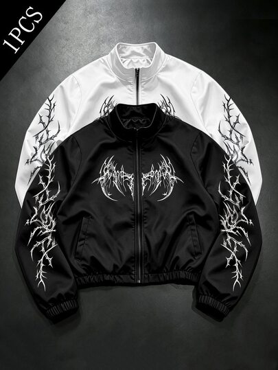 GymRaken Jaket Olahraga Pria, Lari, Latihan, Aktivitas Luar Ruangan Kasual, Gym