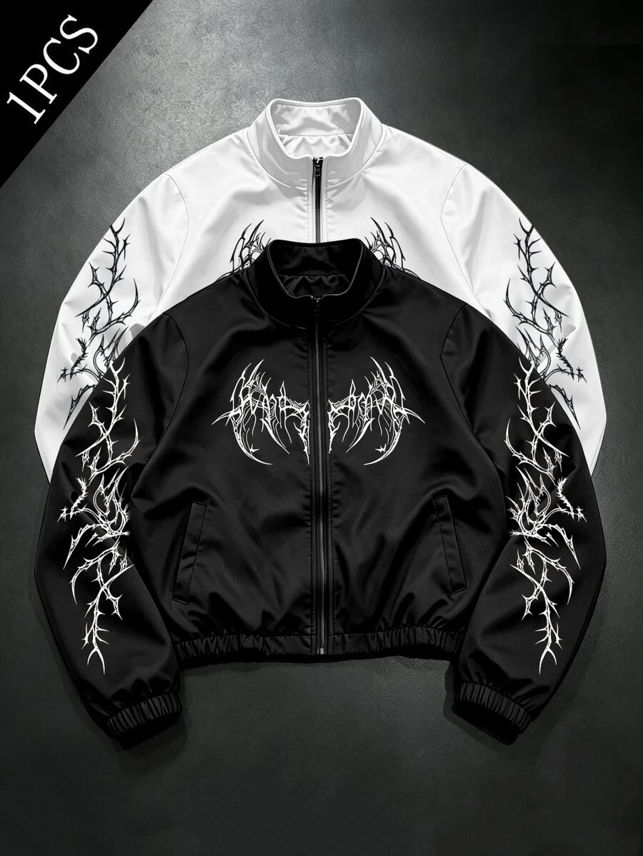 GymRaken Jaket Olahraga Pria, Lari, Latihan, Aktivitas Luar Ruangan Kasual, Gym - Hitam - View 1