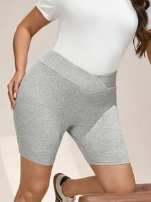 SHEIN LUNE 3件套加大码黑色、灰色、白色休闲打底裤/短裤，夏季女装加大码夏季三件套不对称高腰打底裤，黑色、灰色和白色，适合骑行打底短裤，休闲夏季时尚休闲装，女士骑行短裤，女士弹力短裤，女士罗纹骑行短裤，加大码骑行短裤，高腰骑行短裤，女士高腰短裤，女士骑行短裤，女士运动短裤 - 彩色 - 查看 10