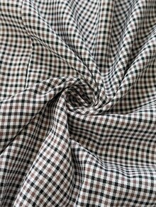 SHEIN PariChic Women's Fall Grey Plaid High-Waist A-Line Asymmetric Skirt, Structured Pleated Swing Skirt,Sophisticated Occasion Wear For Business Daily Commute - Multicolor - View 7