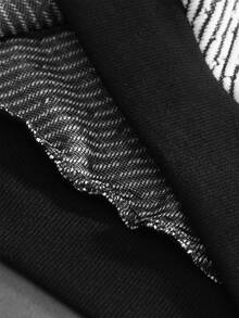 HUEFORM Men's Casual Striped Hoodie Sweatshirt, Autumn/Winter - Black and White - View 6