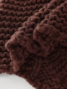 Balvessa Women's Casual Solid Color Cardigan, Autumn/Winter - Coffee Brown - View 6