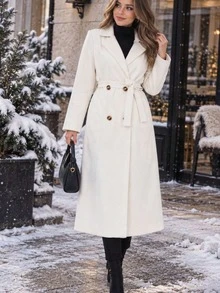 Women's Coats - White - View 3
