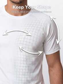 TekDrob Anti-Odor T-Shirt With Regular Fit And Raglan Short Sleeves - White - View 4