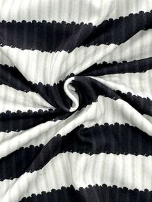 IslaSuriya 女款黑白條紋卡通貓刺繡休閒可愛掛脖上衣 度假夏季款 - 彩色 - 查看 6