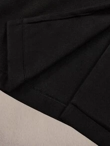 Amplova Women's Fur Collar Waist-Cinching Overcoat - Black - View 11